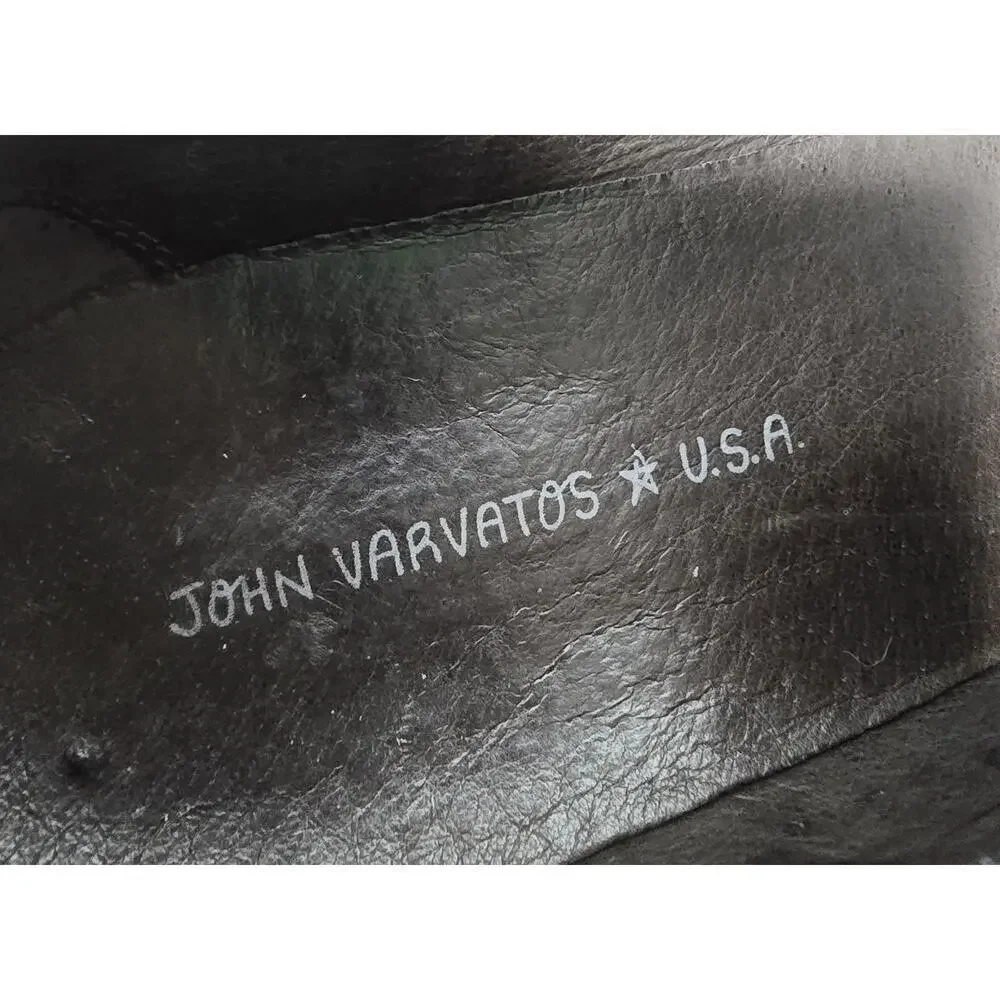John Varvatos USA Mens Lace Up Dress Shoes Black Suede Derby SZ 10.5 M